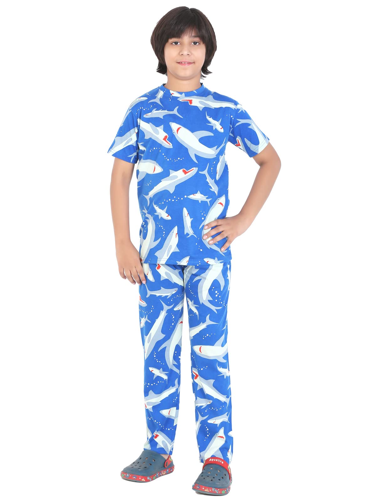 Ninos DreamsCotton Coord Set - Boys Night Suit, Loungewear, Night Dress