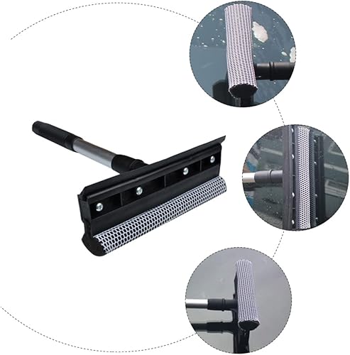 Miniatura 5 de LALAFINA Cepillo de ventana de doble cara, raspador de ducha, escobilla de limpiaparabrisas de espejo para coche, rascador de vidrio,