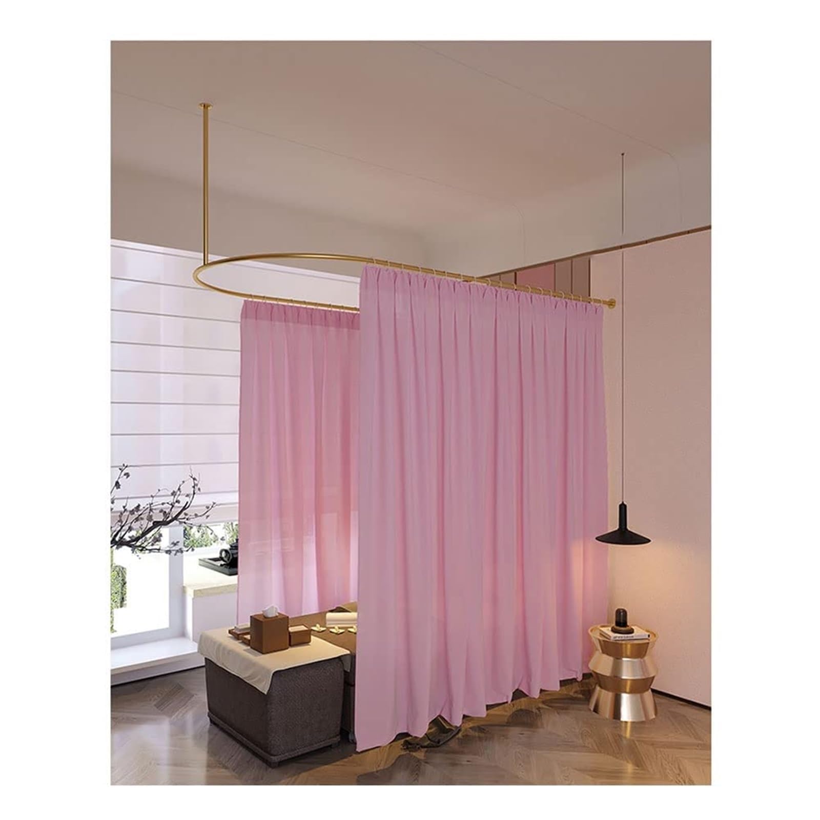Cortinas divisorias en U: cree dormitorios independientes y salones multifuncionales