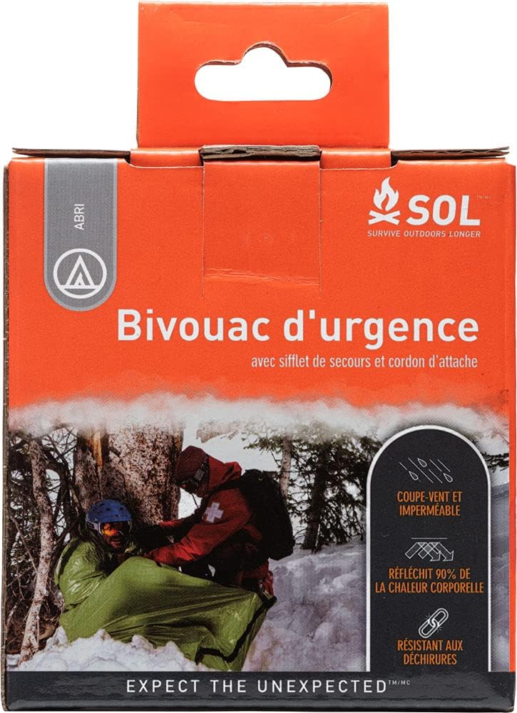 SOL 13711 Outdoor Camping Polyethylene Heat Reflective Shelter, Emergency Vivi, Green