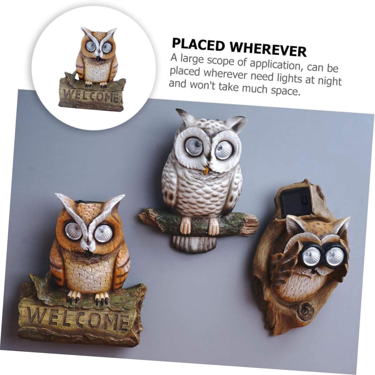 Kisangel 1pc Shape Solar Energy Lamp Outdoor Garden Decor Unique Lawn Light for Durable and Easy to Use Solar Powered Ornament for Home and Landscape Decoration