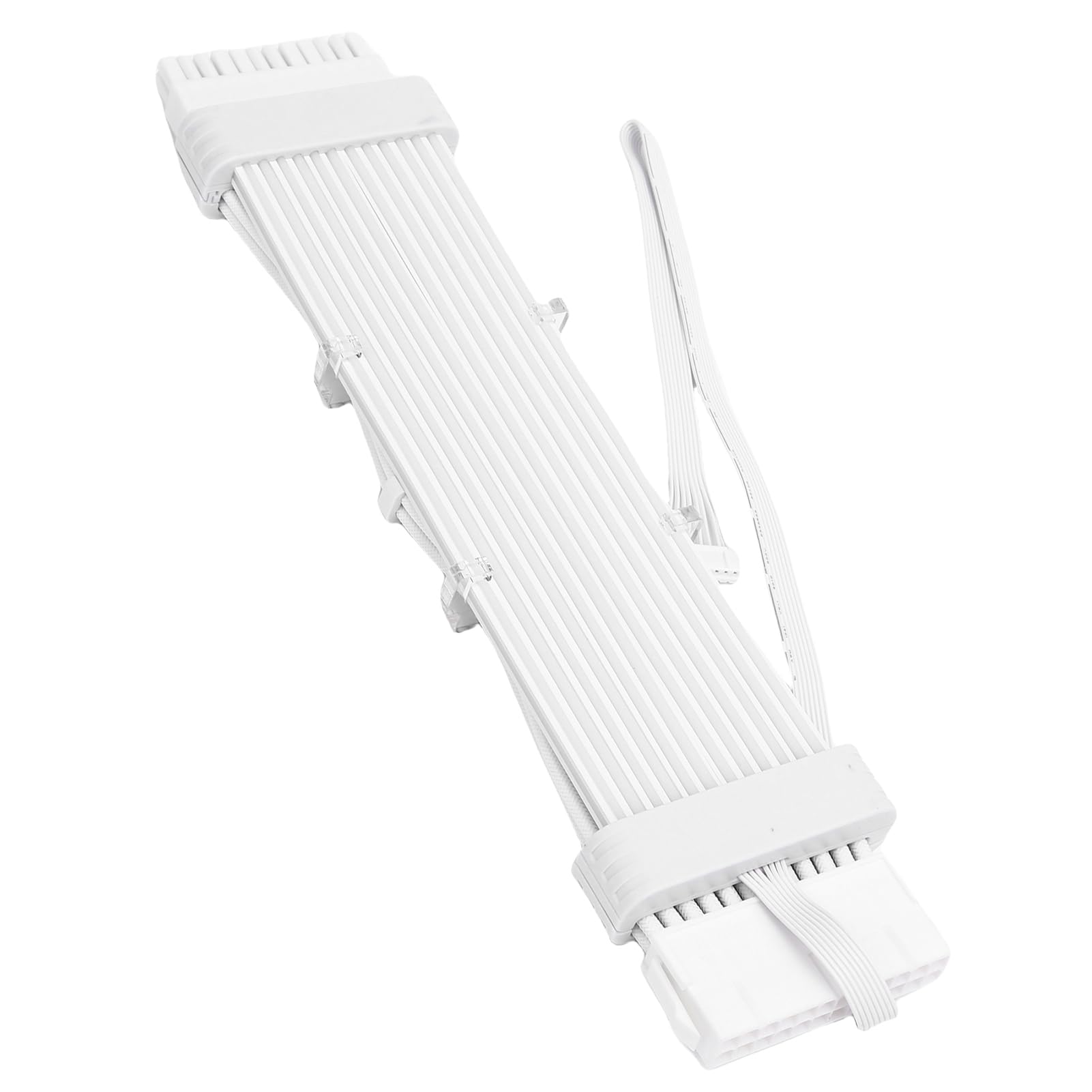Cocoarm Cable de Fuente de Alimentación para PC ARGB Cable de Extensión de PSU de Cuerda Tejida de Silicona 24 Pines 8 Pines 120 LED Efecto Meteorito 9,6 W 16,8 M Colores para Constructores de