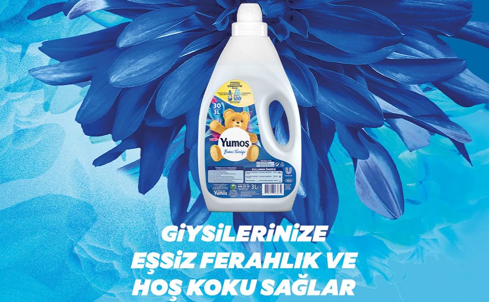 Yumoş Çamaşır Yumuşatıcısı Bahar Tazeliği 3 L (4 paketi)