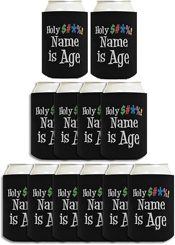 Enfriadores de fiesta de 40 cumpleaños personalizados con tu nombre es 40 o cualquier edad, divertido nombre personalizado para fiesta de 40