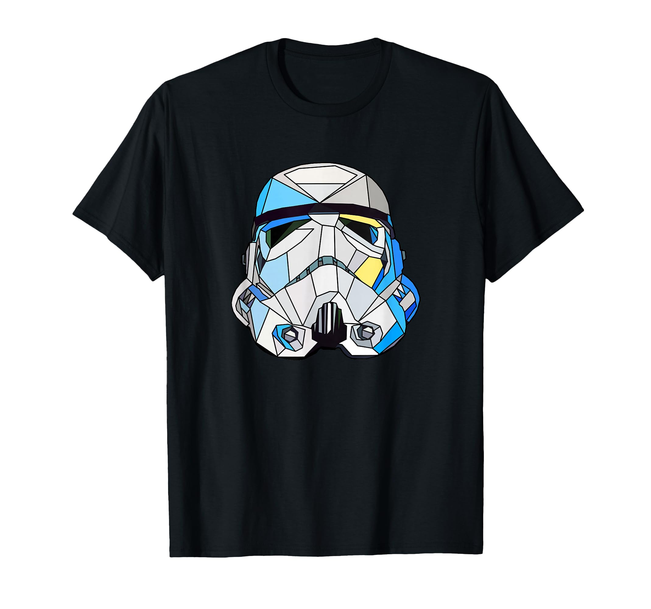 Star Wars Stained Glass Stormtrooper Helmet T-Shirt, Black