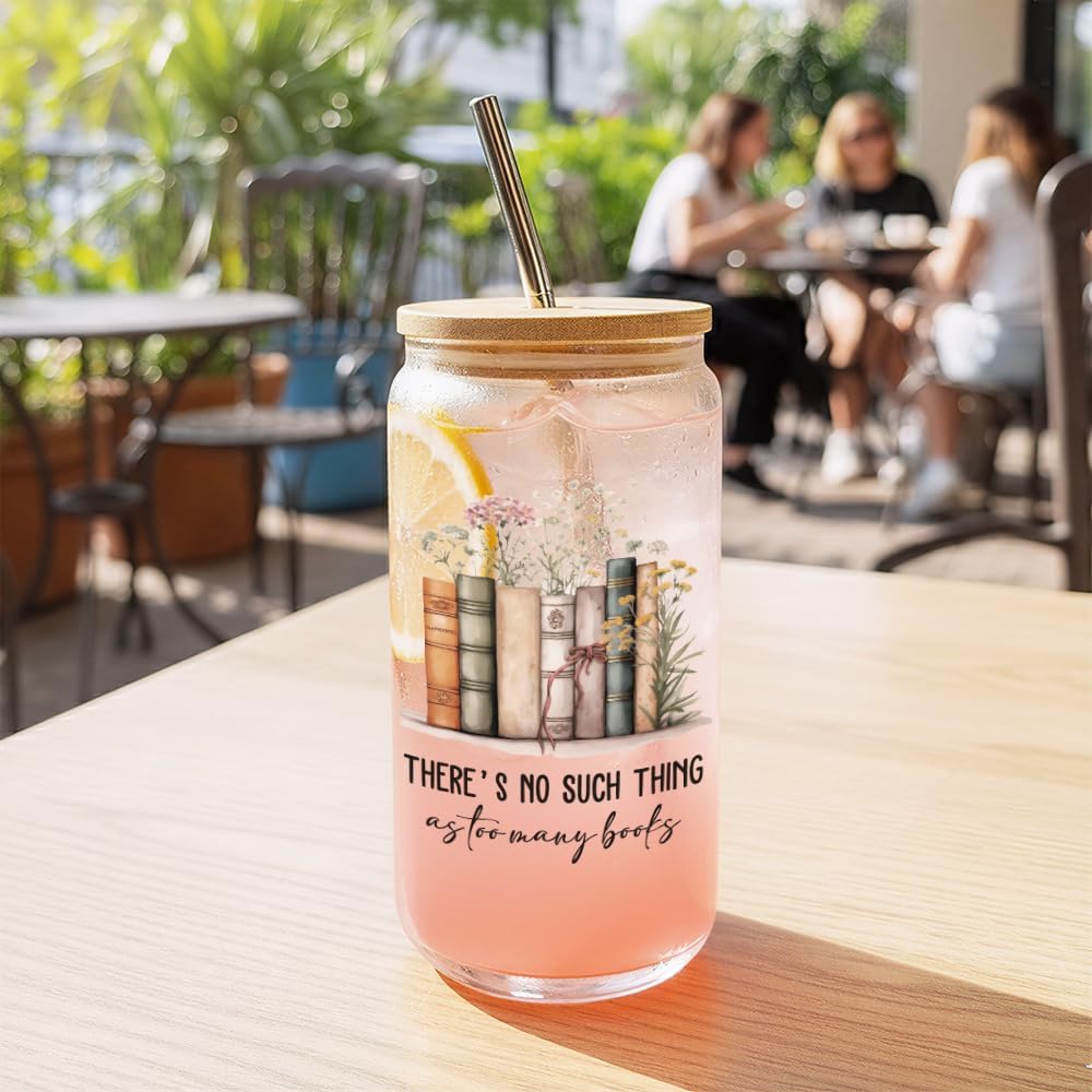 Wlidflower Book Lover Gifts for Women,Friend,Sister,Reader,Librarian,Bookish Gifts for Book Club,Books Mug Gift for Birthday,Christmas,Thanksgiving,There is no Such Thing as too Many Book-119 - Image 5