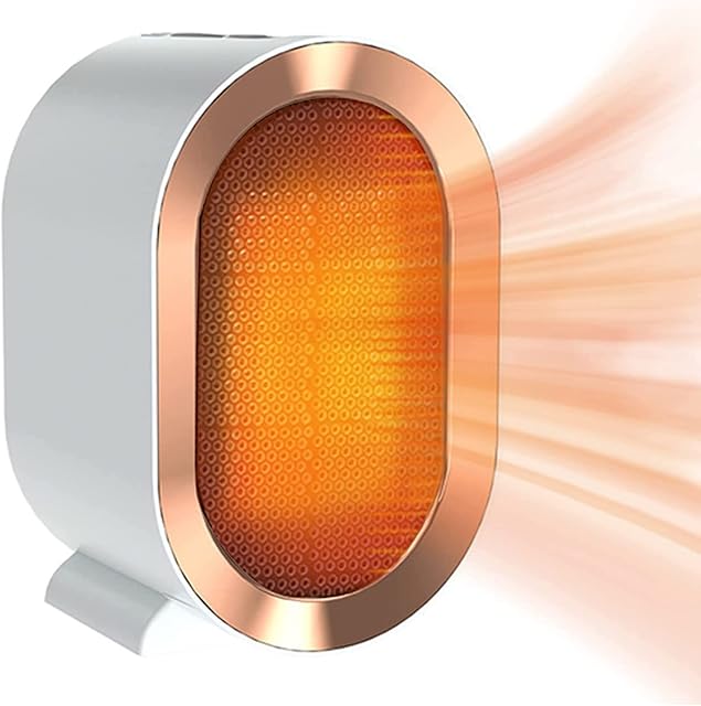 1200W Ceramic Electric Fan Heater Portable Heaters for Home with 2 Heat Settings & Overheat Protection Low Energy Silent Free Standing Energy High Efficiency, Fast Room Heating (white)