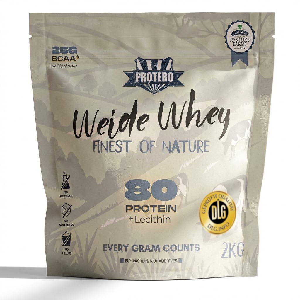 Protero Weide Whey Proteína 80 | Proteína de leche de pasto neutra (2 kg)