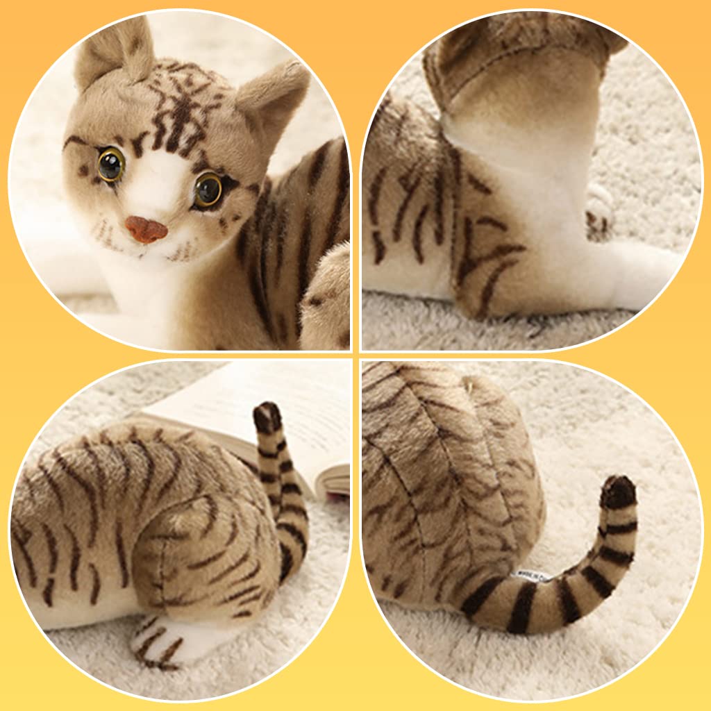 Sharplace Simulation Siamese cats Lifelike Stuffed Animal Padding for Girls Boys StyleC, Style B, 25cm - Image 2