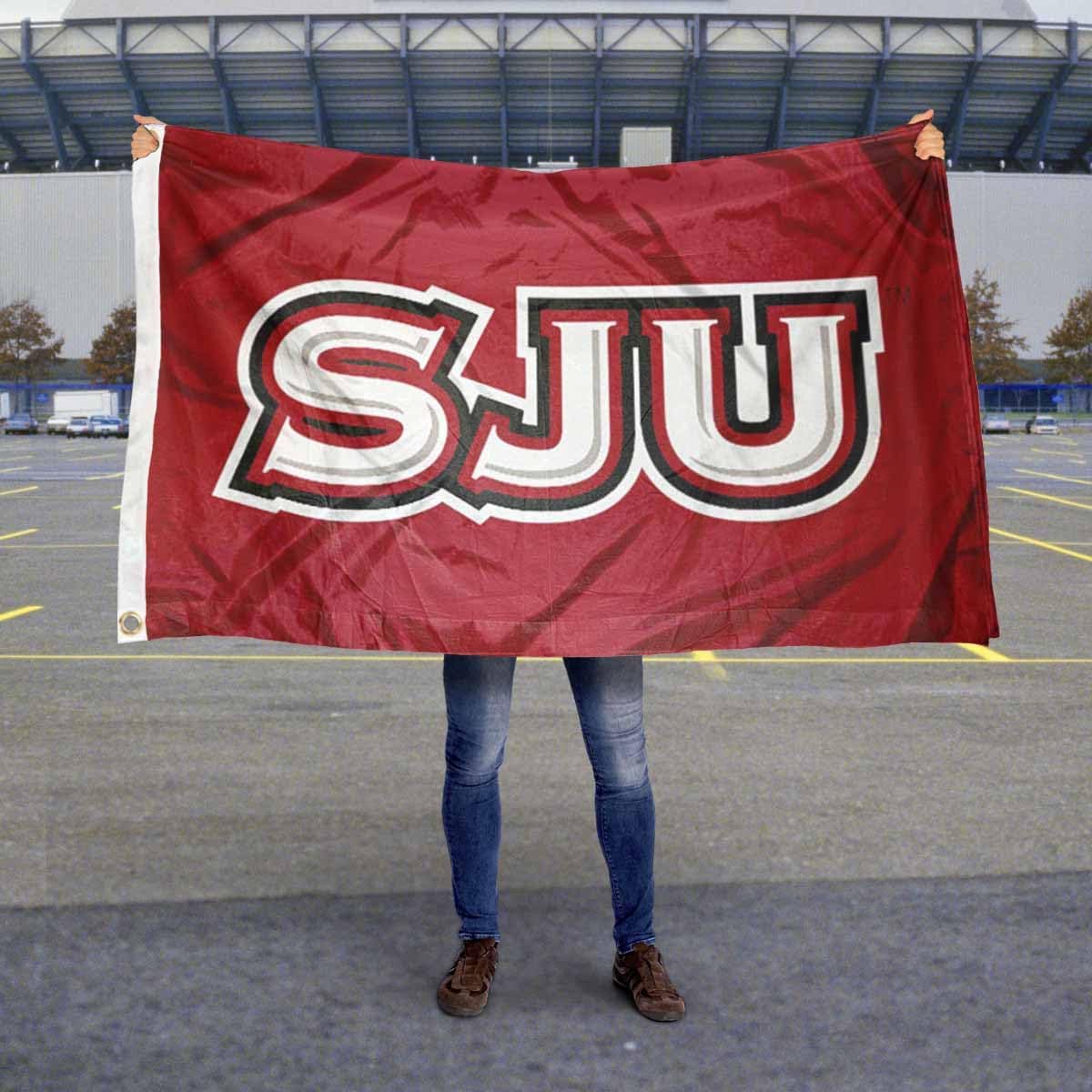 Saint Joseph's Hawks SJU Logo Flag