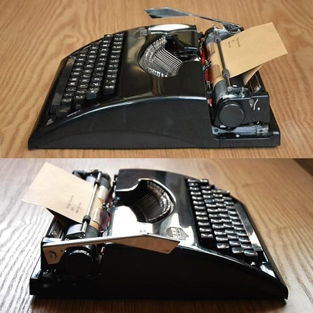 Máquina de escribir mecánica - Máquina de escribir manual portátil vintage para escritura creativa, notas o cartas - Diseño antiguo tradicional - Perfecto para escritores y entusiastas