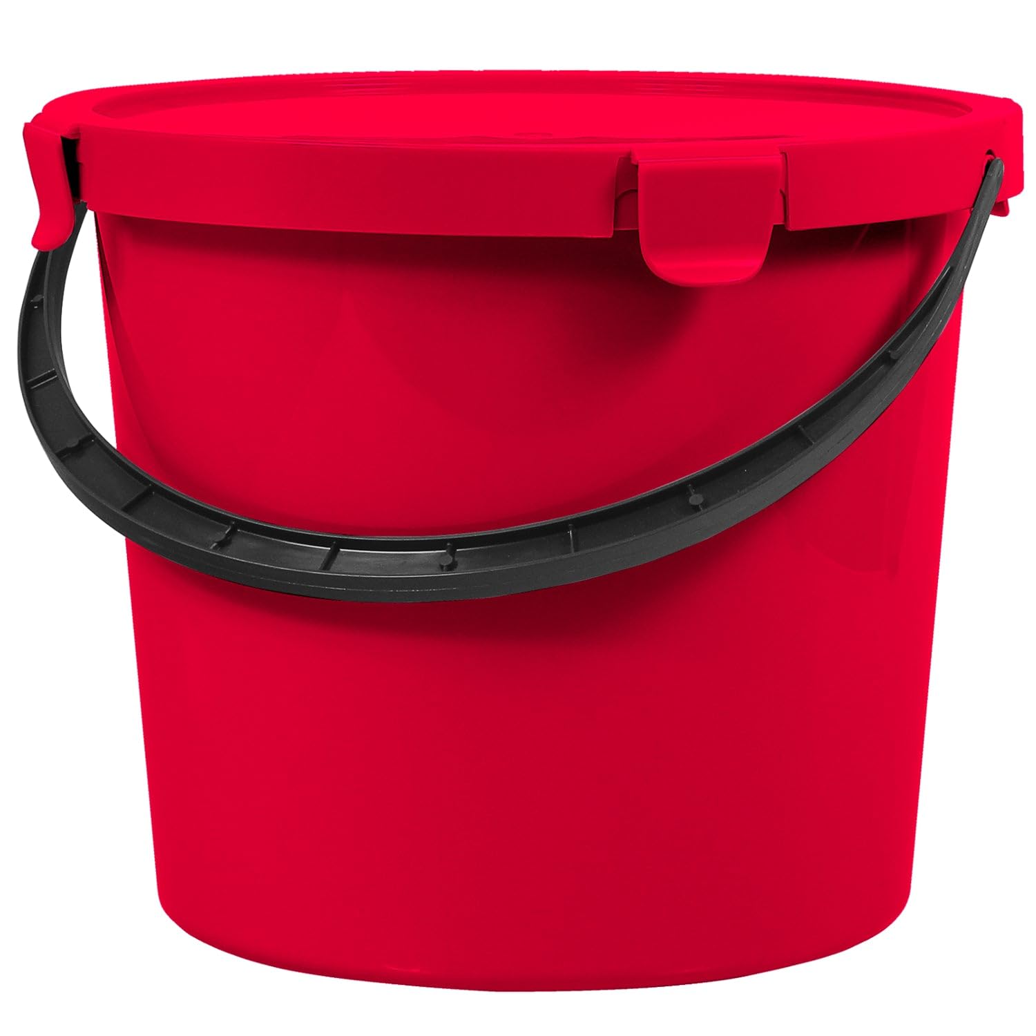 Plast Team Berry Bucket with Lid (10L, Red)