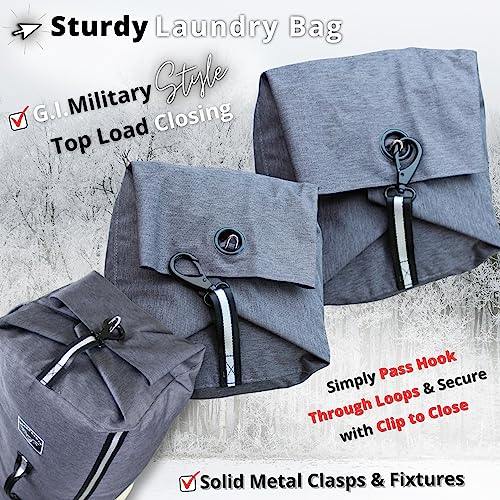 3-In-1 Laundry Backpack For College Students & Heavy Duty Laundry Bag Backpack Duffle | Easy To Carry Extra Large Laundry Bag With Straps | Hanging Laundry Hamper Backpack Laundry Bag For College Dorm #TOP3