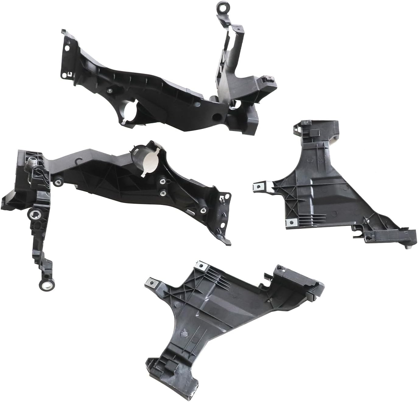 GXARTS 4 Pcs Front Right & Left Headlight Mounting Support Plate Bracket Set Compatible with Audi A4 S4 2013 2014 2015 Headlight Guide Support Bracket Replace 8T0941453B