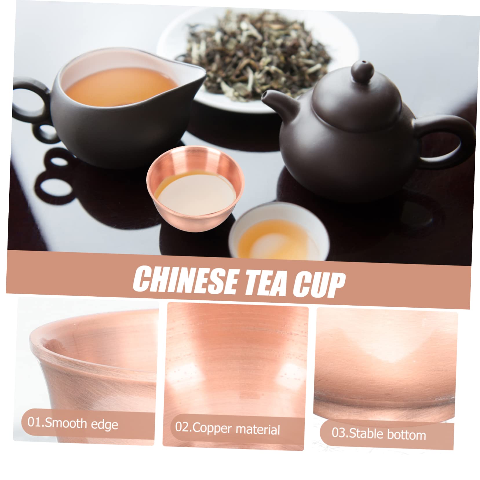 LABRIMP 5 Pz Tazza Da Tè Ciotola Da Tè Kung Fu Tazze Da Cinesi Matcha Chawan Stoviglie Cinesi Stoviglie Tradizionali Ciotola Da Domestica Di Matcha Rosso Rame
