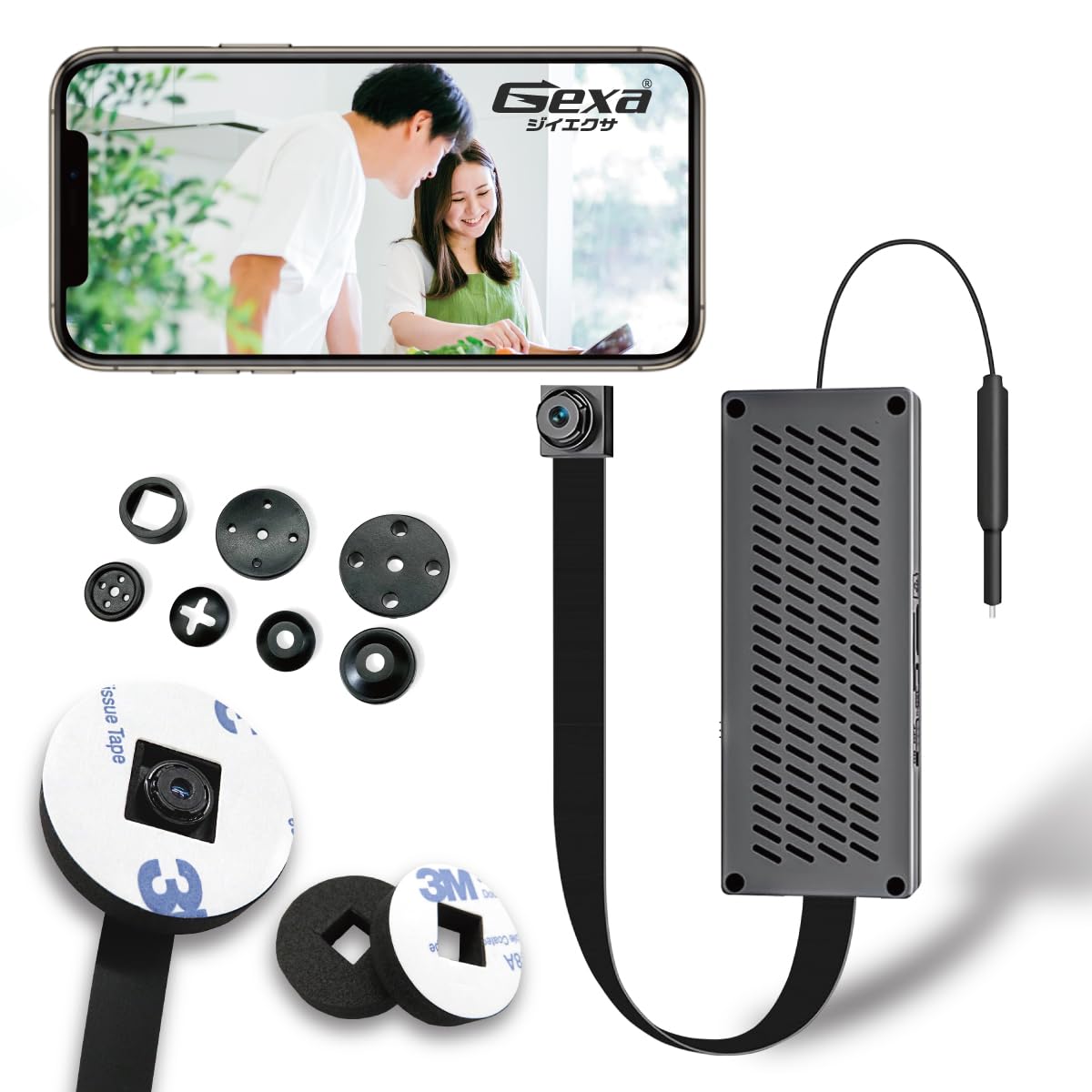 Amazon.co.jp: Gexa（ジイエクサ） 720P 小型カメラ 自作完成基板型