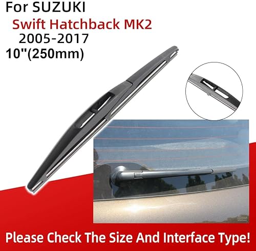 Miniatura 3 de 3 limpiaparabrisas delantero y trasero de 21 pulgadas, 18 pulgadas, 10 pulgadas, repuesto para SUZUKI Swift Hatchback MK2 2005-2017,