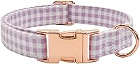 Vista 14 de Collar de perro con hebilla de metal, duradero y ajustable, suave para perros pequeños, medianos y grandes, talla S (10-14 pulgadas), flor 3
