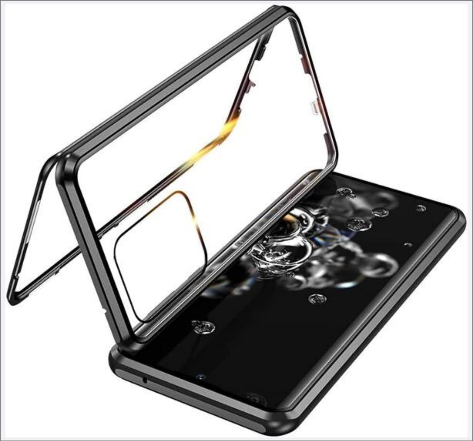 Coque intégrale Samsung S25 avec protection écran confidentielle et cadre métal