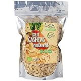 RAWFOODSHOP - Bio Cashewbruch 1kg Cashewkerne Cashewstücke unbehandelt Cashewnüsse Bruch ungesalzen naturbelassen geschält Rohkost glutenfrei vegan