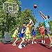 GOWE Height Adjustable Basketball Hoop, 7.5 to 10ft Adjustable Basketball Stand with 44 Inch Backboard, Portable Basketball Goal System with Stable Base and Wheels, Use for Outdoor