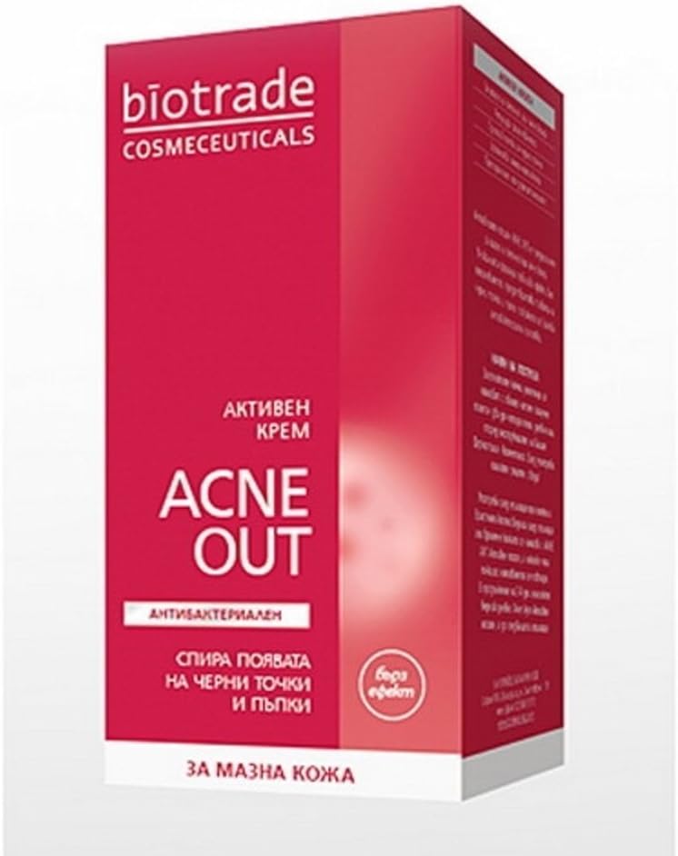 Acne Out Cream 30ml - Top Product from Bulgaria. Anti Acne Pimples Blackheads Whiteheads