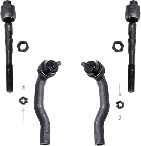 Miniatura 38 de Detroit Axle - 4 barras de acoplamiento delanteras para Hyundai Elantra Forte Koup Forte5, 4 extremos de barra de acoplamiento interiores y