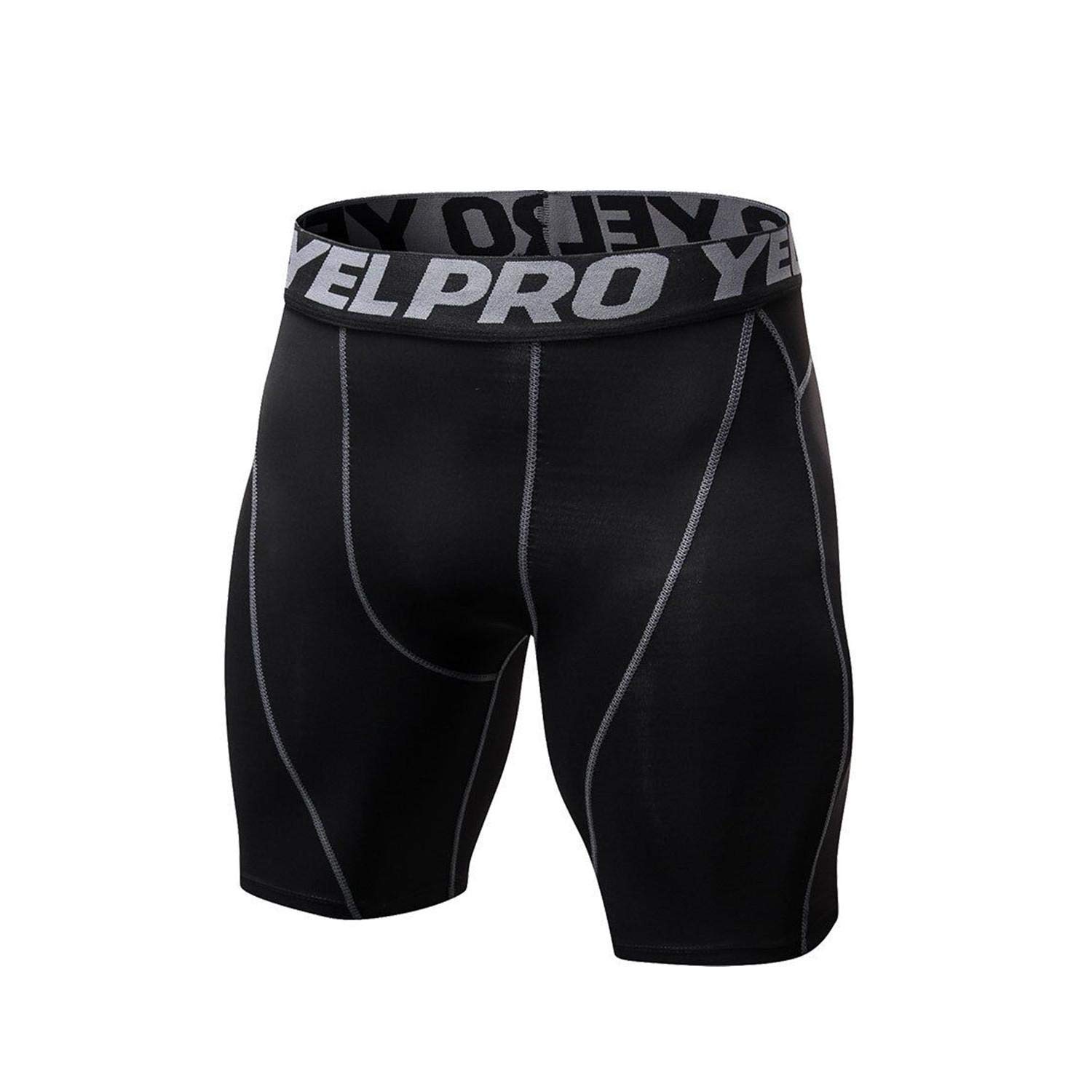 YEL PRO Mens Shorts Leggings Quick Dry 
