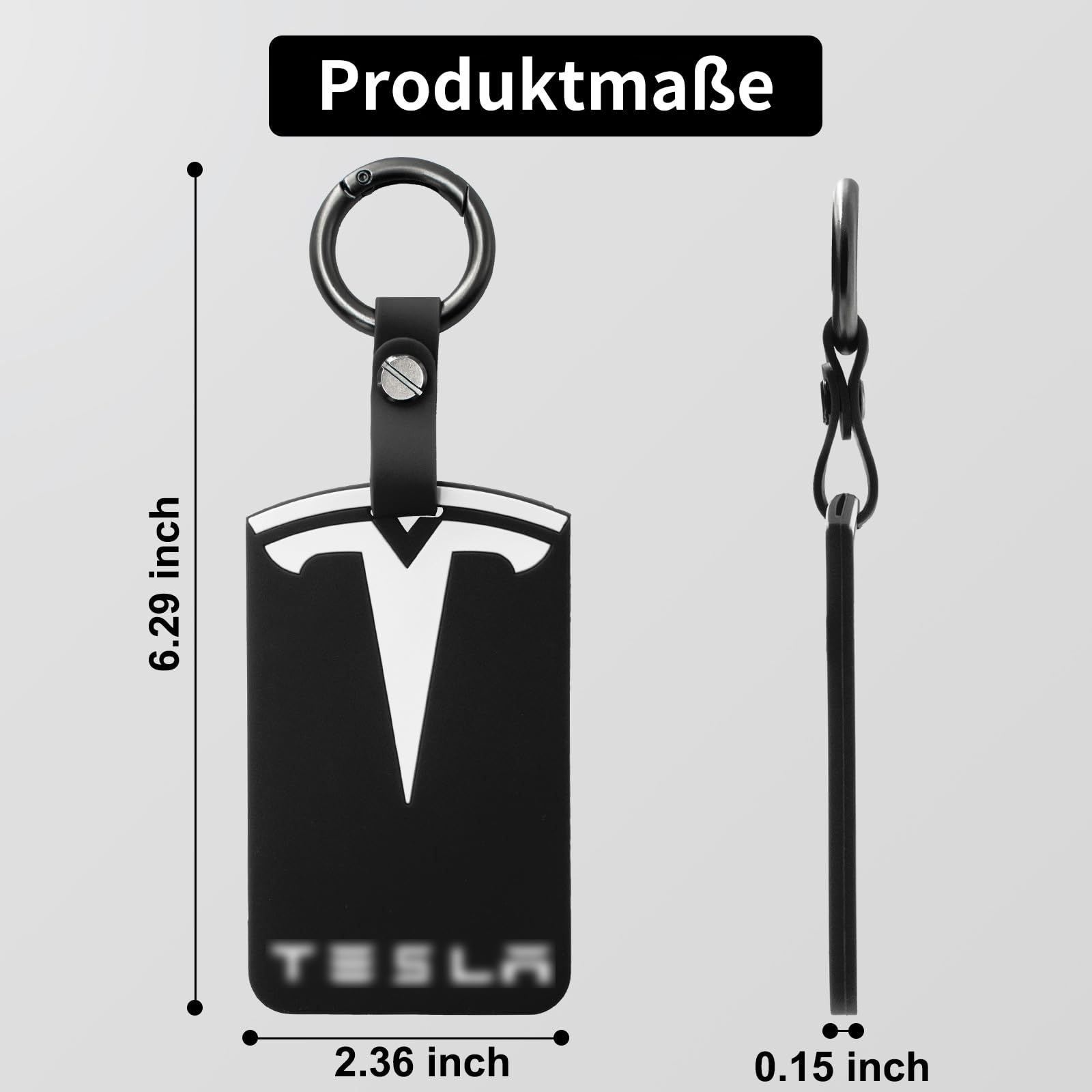 Porte-cartes pour Tesla Model S/3/X/Y - En silicone - Accessoire Tesla - 3