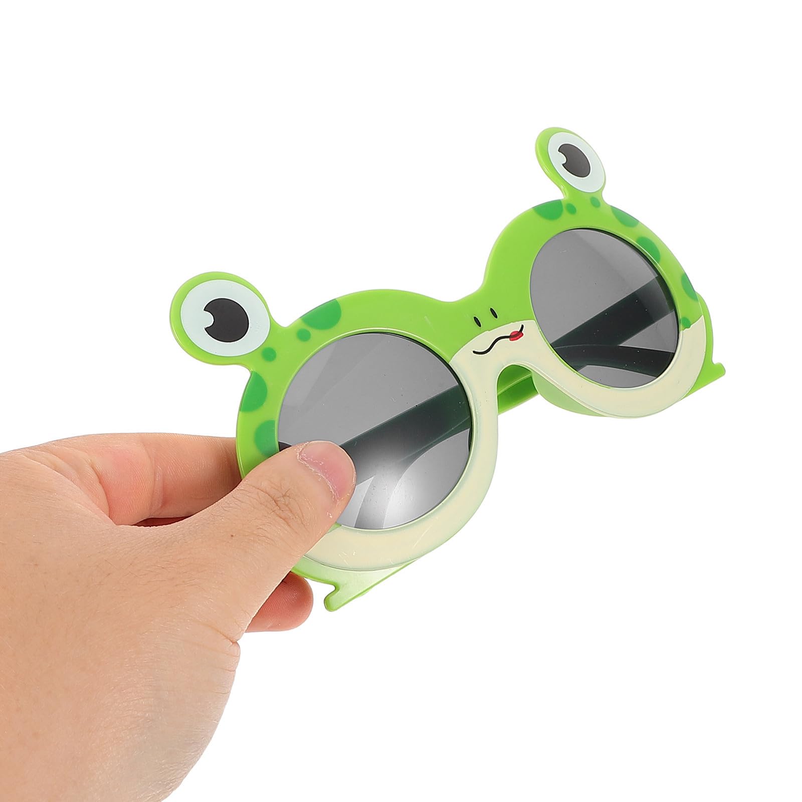 Healvian 24 Pièces Lunettes de Soleil Vertes Grenouille en Abs, Style Rétro Unique, Confortables et Créatives, Accessoires Amusants pour Fête D'anniversaire et Halloween