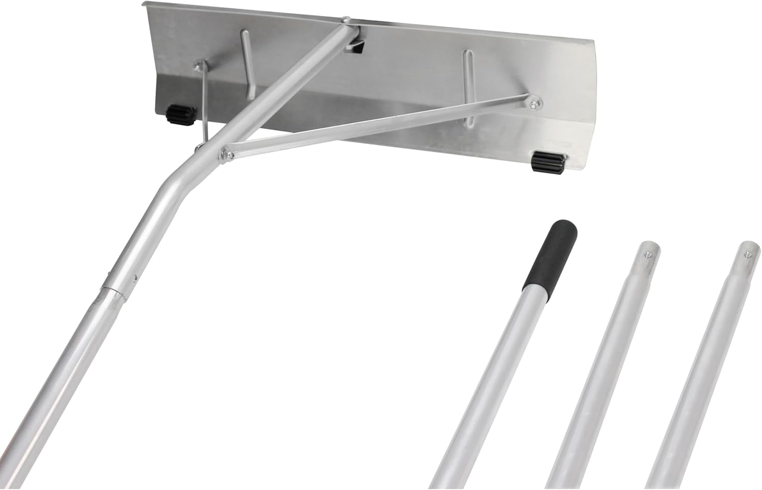 Extreme Max 5600.3207 Shingle-Saver 21' Roof Snow Rake with 24" Blade 21' Max Length Aluminum Blade with Shingle-Saver Technology