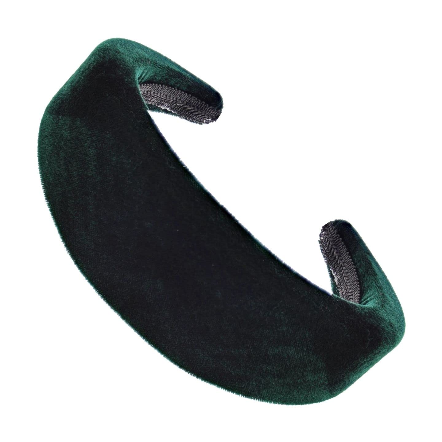 Topkids Accessories Velvet Padded Alice Headband Hairband Hair Band Head Band Women Girls 90s 80s 70s 60s Wedding Hen Party Bridal Festival Adult Wonderland Thick Wide (5cm Bottle Green)