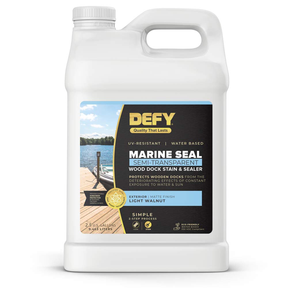 Buy Marine Seal Wood Dock Stain & Sealer SemiTransparent Stain for Marinas, Boat Docks