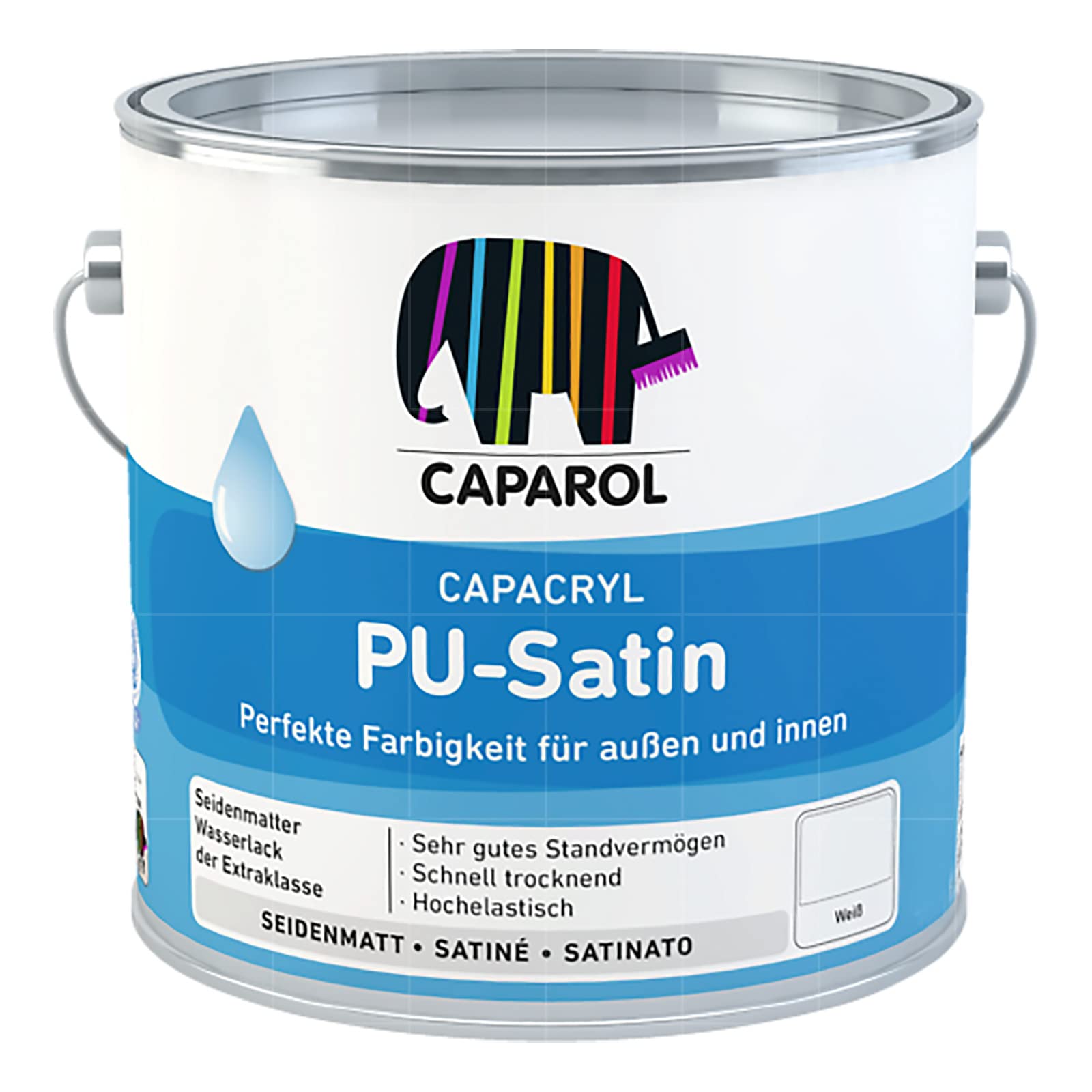 Caparol Capacryl PU-Satin Weiß 2,5 Liter