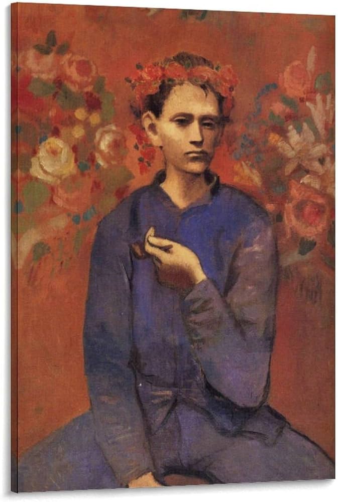 パブロ・ピカソ、男の顔と座る裸婦、希少画集画、新品高級額装付 パブロ・ピカソ、男の顔と座る裸婦、希少画集画、新品高級額装付