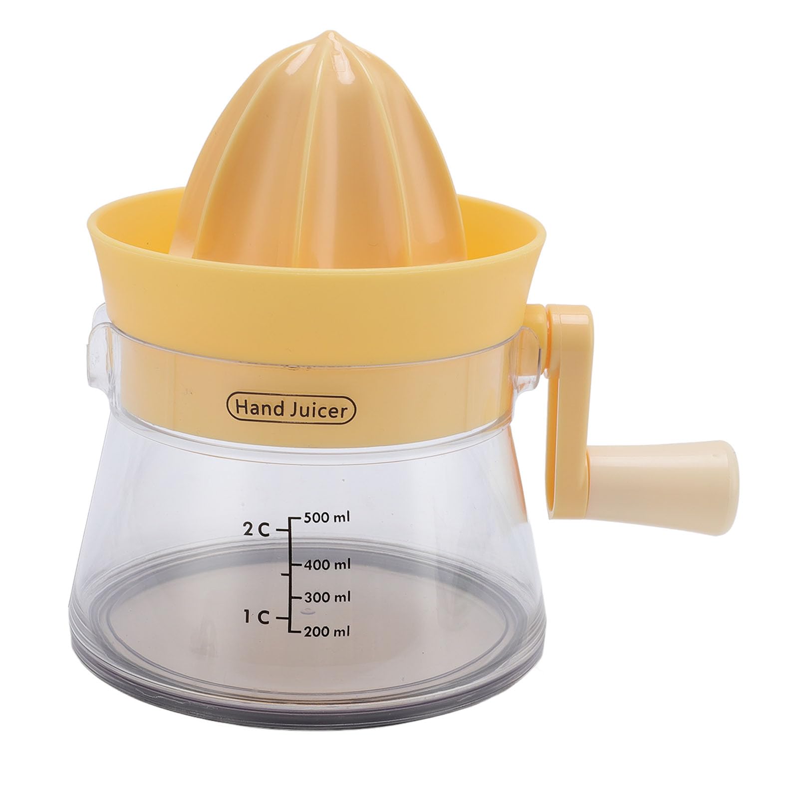Espremedor de frutas cítricas com manivela, 500ml, espremedor manual de limão e limão com