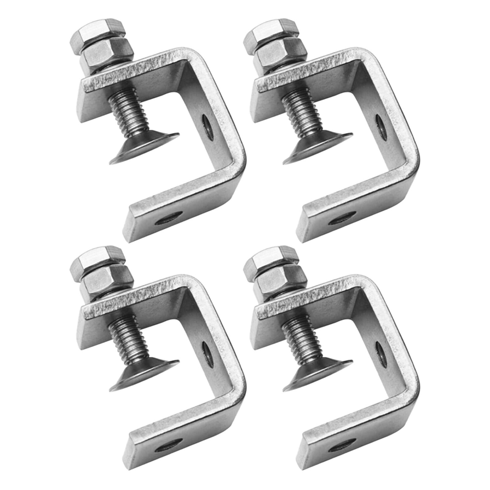 Zacisk C, Zaciski C ze stali nierdzewnej srebrne 16-25 mm 1/2/4 szt. Do montażu, spawania i budowy(4pcs)