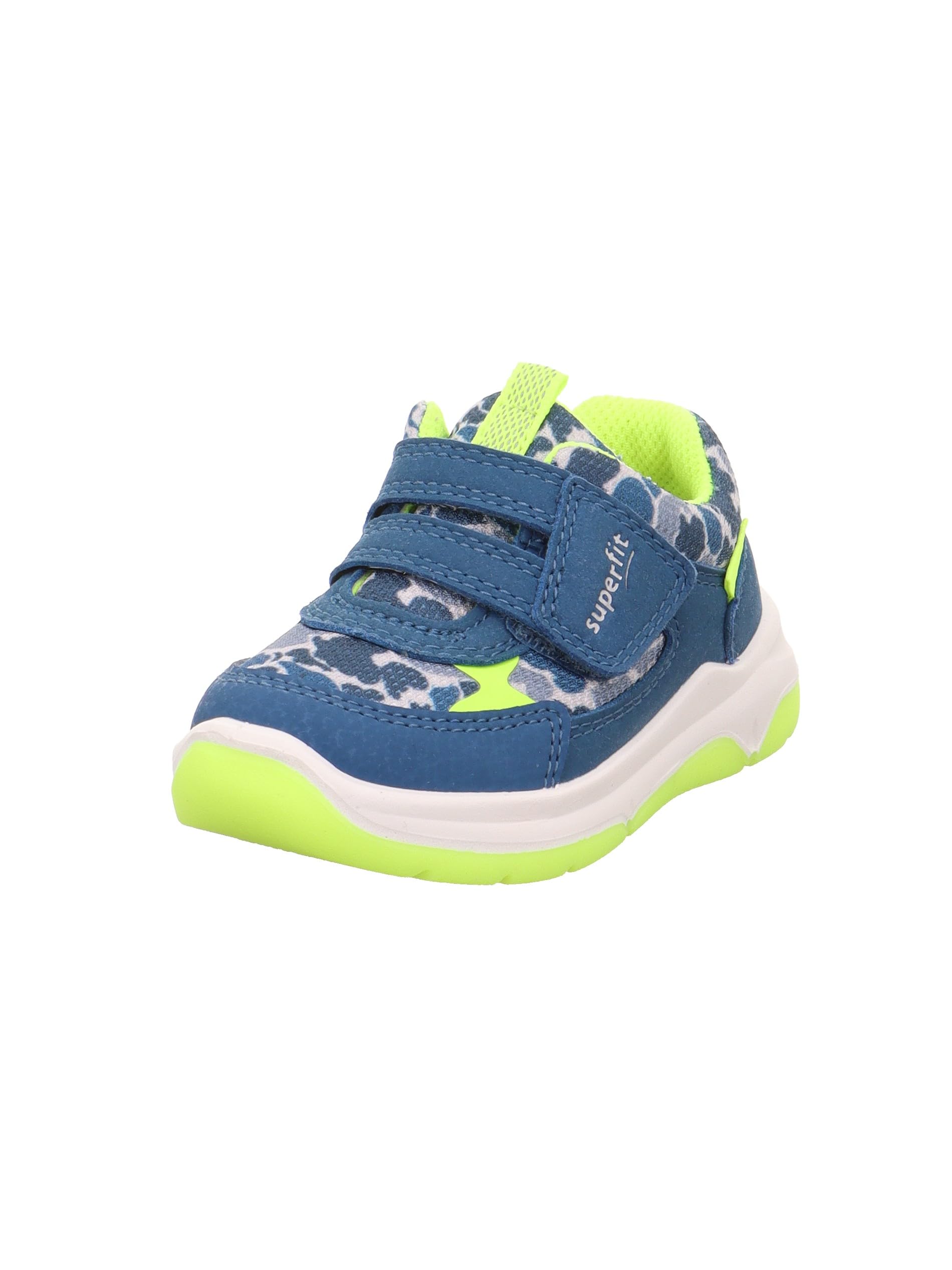 Superfit Boys Cooper First Walking Shoes, Blue/Yellow 8020., 4.5 UK Child