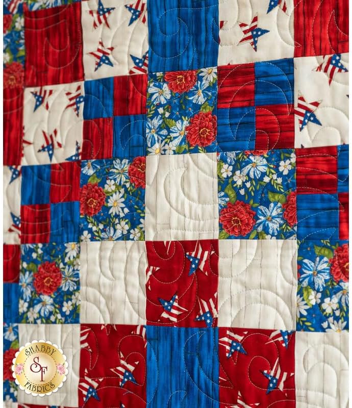 Shabby Fabrics Trip Around The World Quilt Pattern - Finishes 67.5" x 79.5"