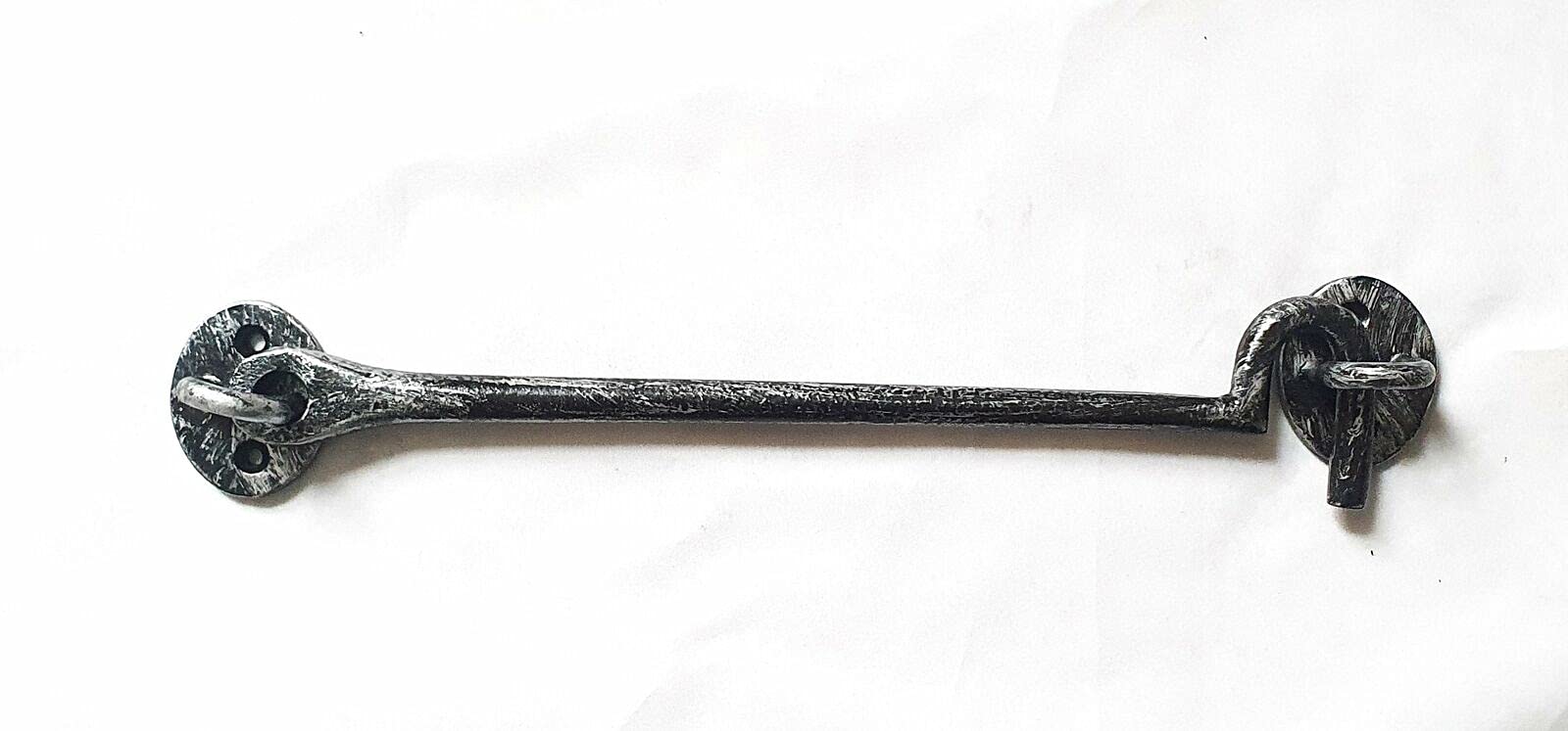 Manor Pewter Cabin Hook and Eye 250mm Iron Door Gate Shed Fence Fencing
