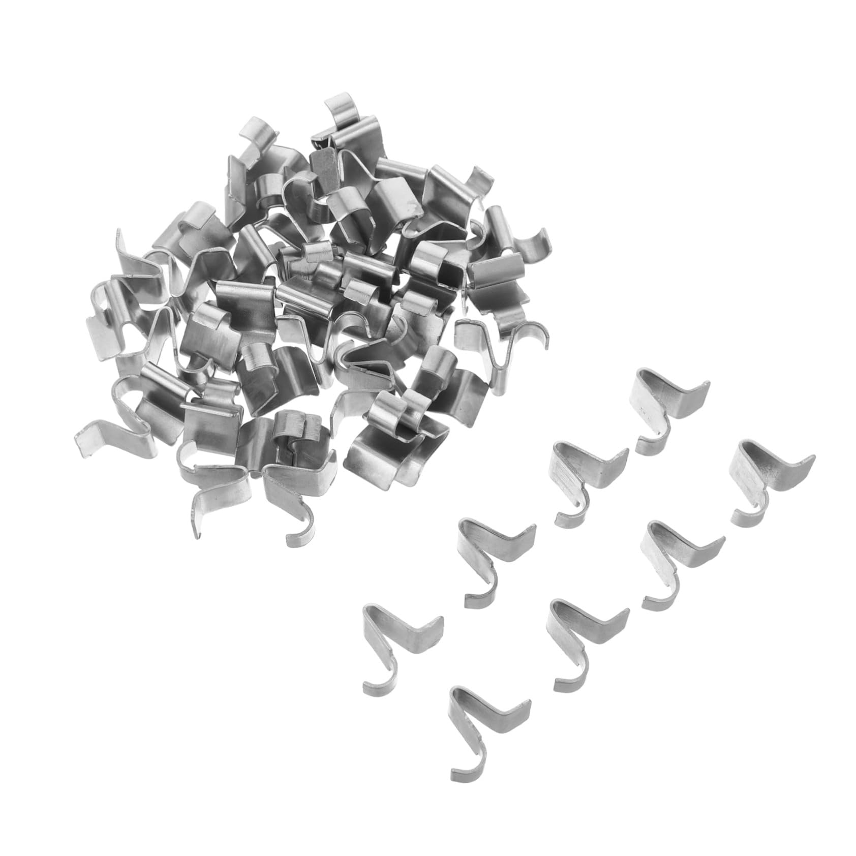Clips de fixation pour étagères métalliques pour stopper l'instabilité des tablettes