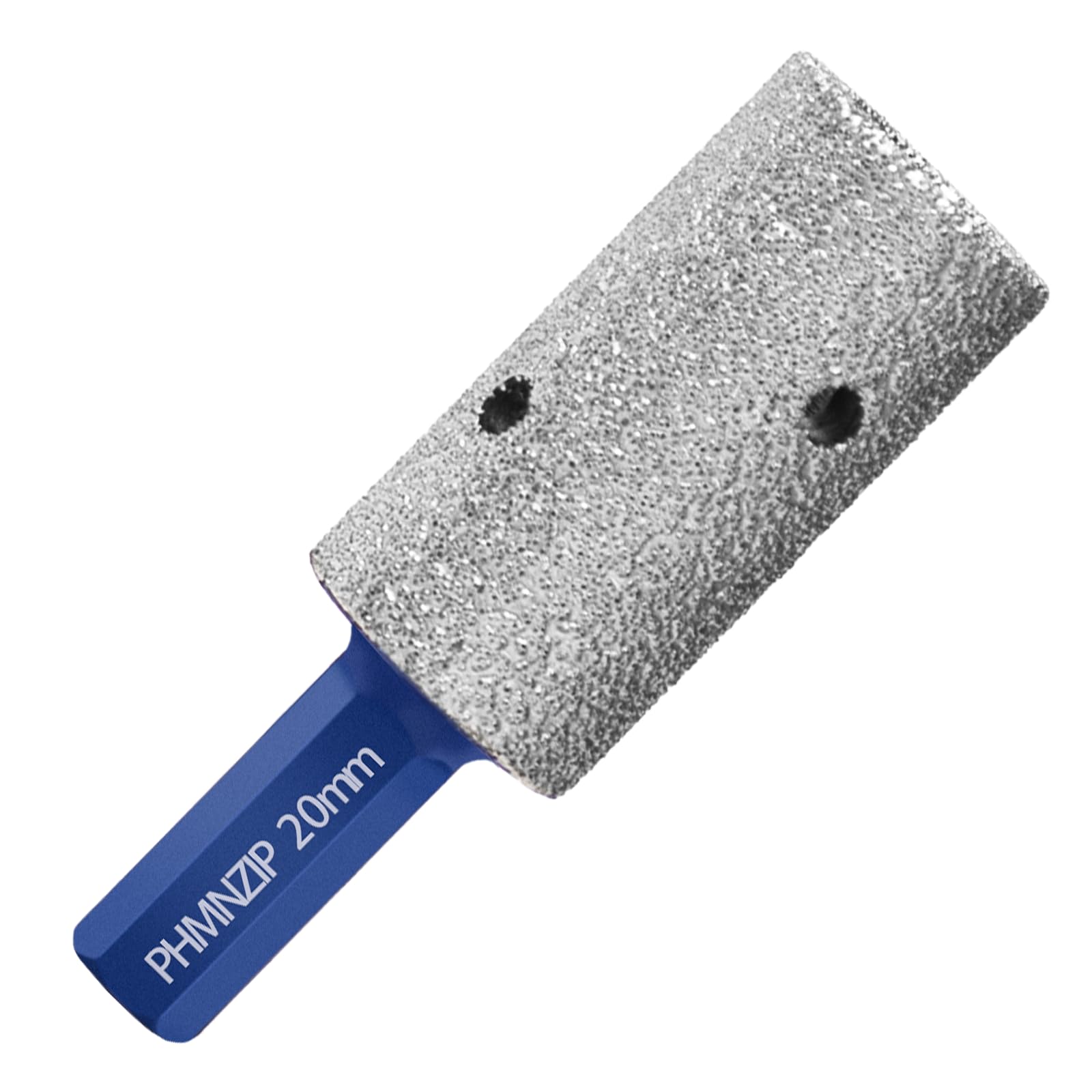 Diamond Finger Milling Bits 20 mm Tile Finggers Bit with Hex Shank Diamonds for Hole Enlarging Shaping Polishing Grinding on Ceramic Porcelain Tile Marble Granite Artificial Stone