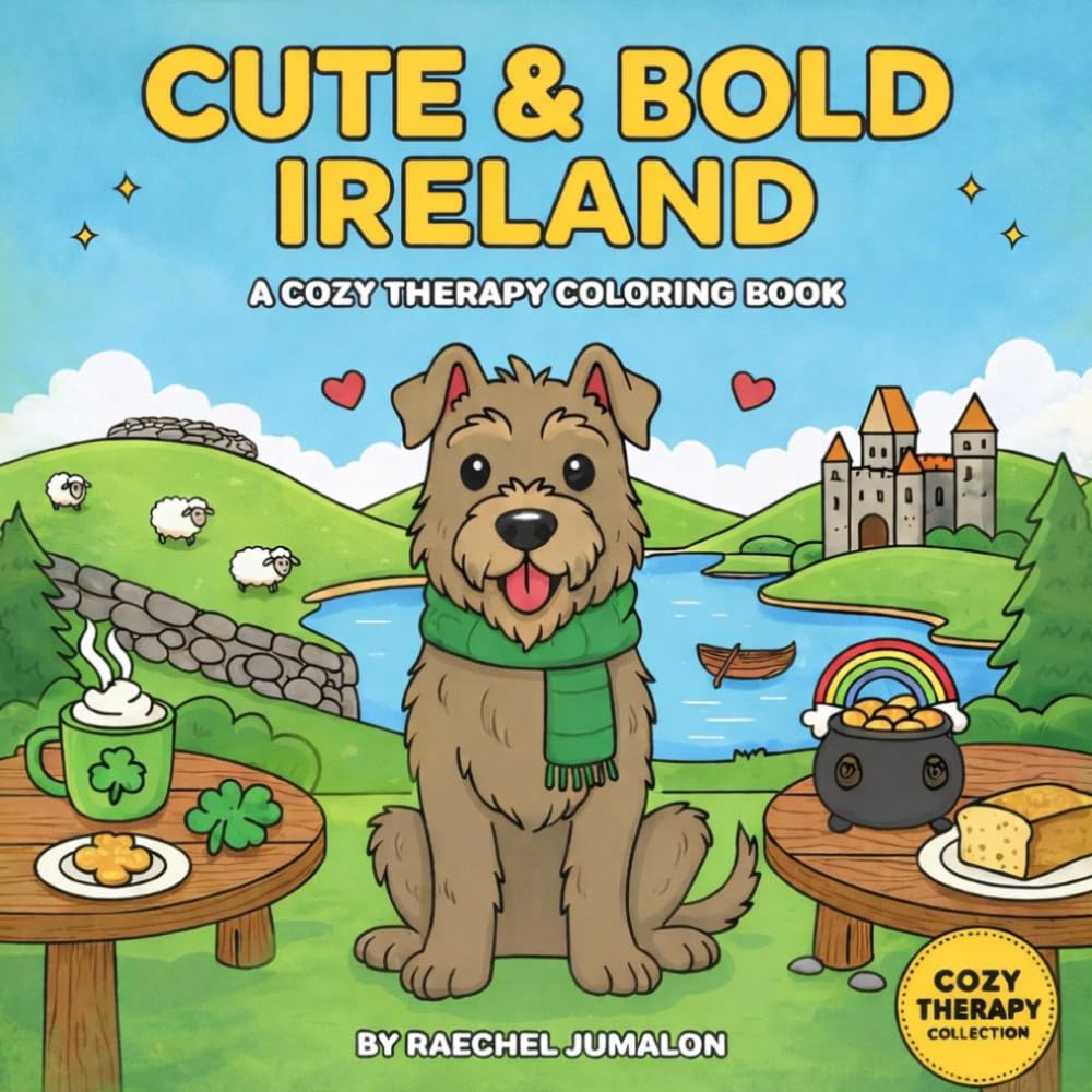 Cute & Bold Ireland: A Cozy Therapy Coloring Book (Cozy Therapy Collection)