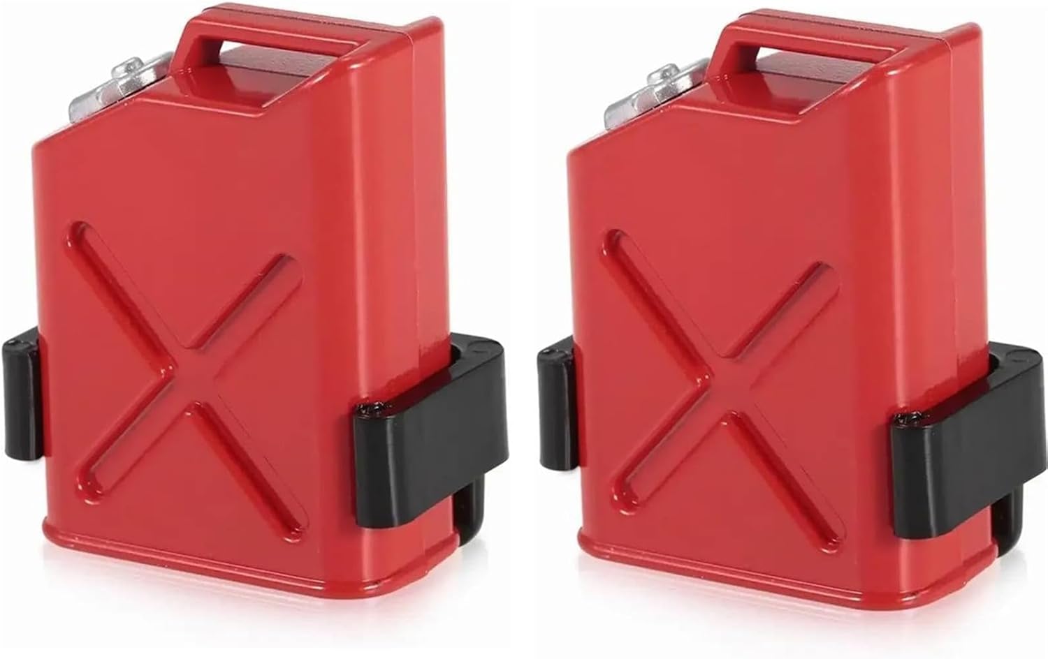 RC Crawler Decoration, 1/10 Scale Plastic Fuel Tank RC Fire Extinguisher for Axial SCX10, TRX4, Wraith, HSP, CC01, Red Miniature Accessory 4PCS