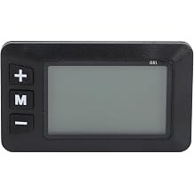 AMONIDA Ebike Display Panel, ABS Material Ebike Parts with G51 Water Proof Connector Speed Battery Level Display for Cycling