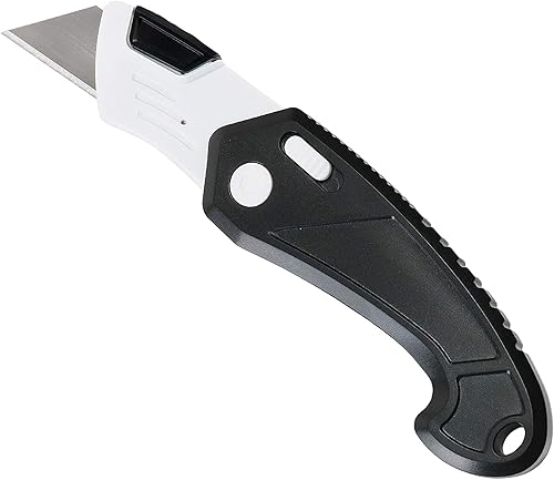 Miniatura 7 de Cortador plegable de plástico ABS ligero y fuerte (paquete de 40, negro)