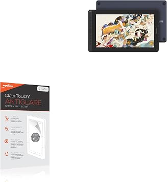 BoxWave Screen Protector Compatible with Huion Kamvas Pro 16 2021 - ClearTouch Anti-Glare 2-Pack, Anti-Fingerprint Matte Film Skin