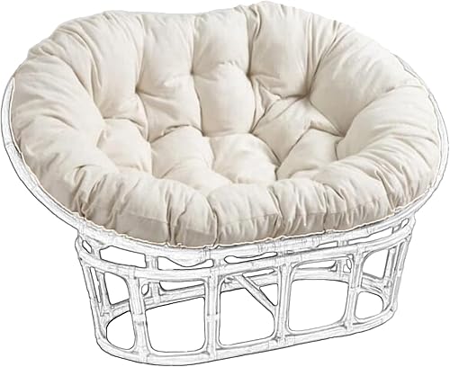 Papasan Cojín, relleno de algodón, blanco, 67 * 47 pulgadas