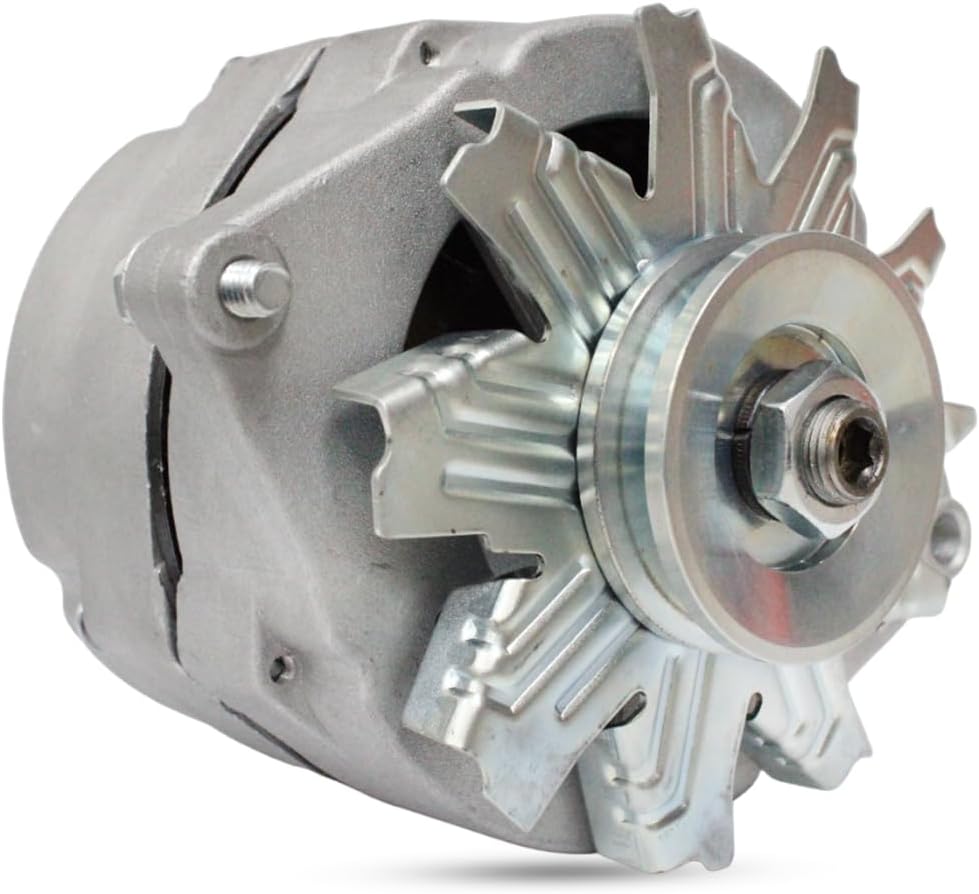 12V 1 Wire ALTERNATOR ADR0239 COMPATIBLE WITH CASE 1500 1800 Cruz Crane 1976-1978 BUICK CENTURY 1977 GMC P SERIES TRUCKS Vans 1982 CORVETTE 1969-1980 7127-12 7127-12N 400-12005 1909458-1 Year Support