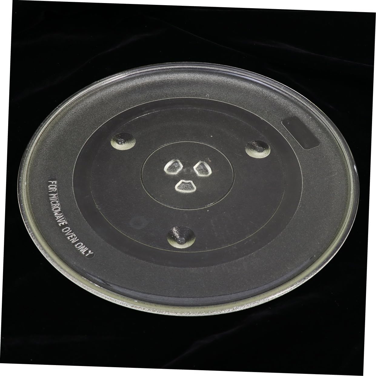 LIFKOME Y-Type Microwave Glass Turntable Plate Replacement 31.5cm Diameter Universal for Home Ovens Sturdy Glass Compatible Most Microwaves